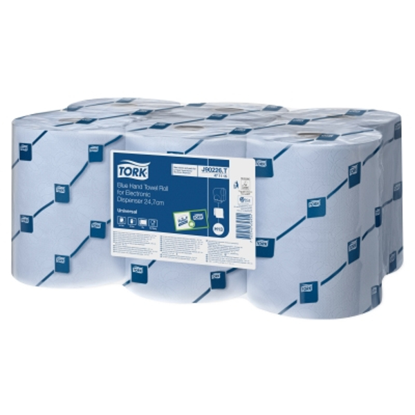 6 x Tork Hand Towel Roll for Electronic Dispenser - BLUE 471115