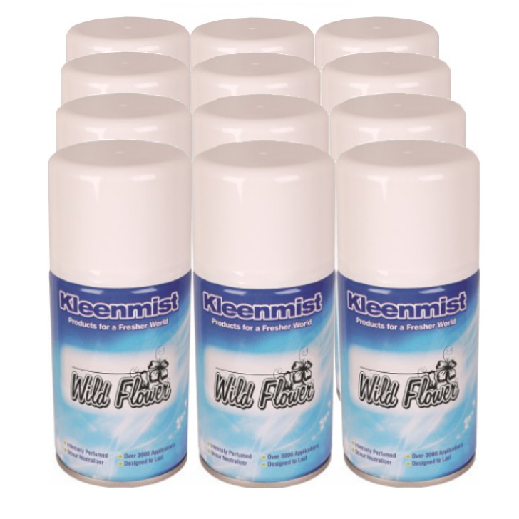 Kleen Mist Aerosols Wild Flower 12x280ml