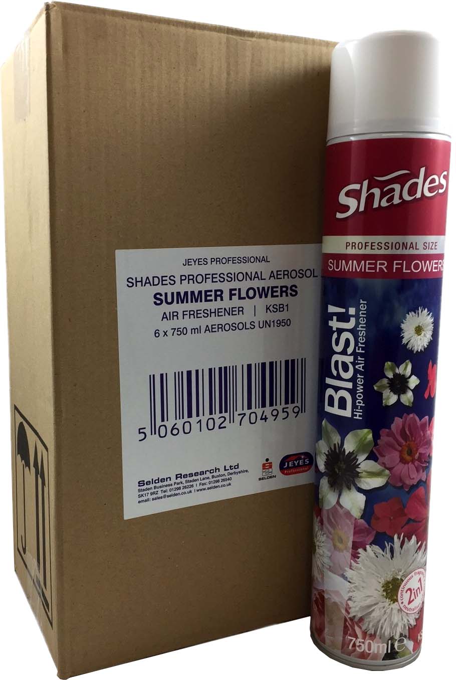 Blast! Hi Power Air Freshener 6x750ml SUMMER FLOWERS