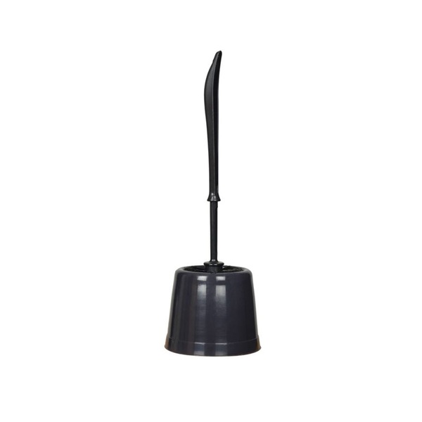 Economy-Round-Toilet-Brush-with-BLACK-Bristles-and-Bowl-Holder