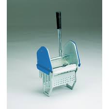 Heavy Duty Steel Mop Wringer - BLUE Side panel