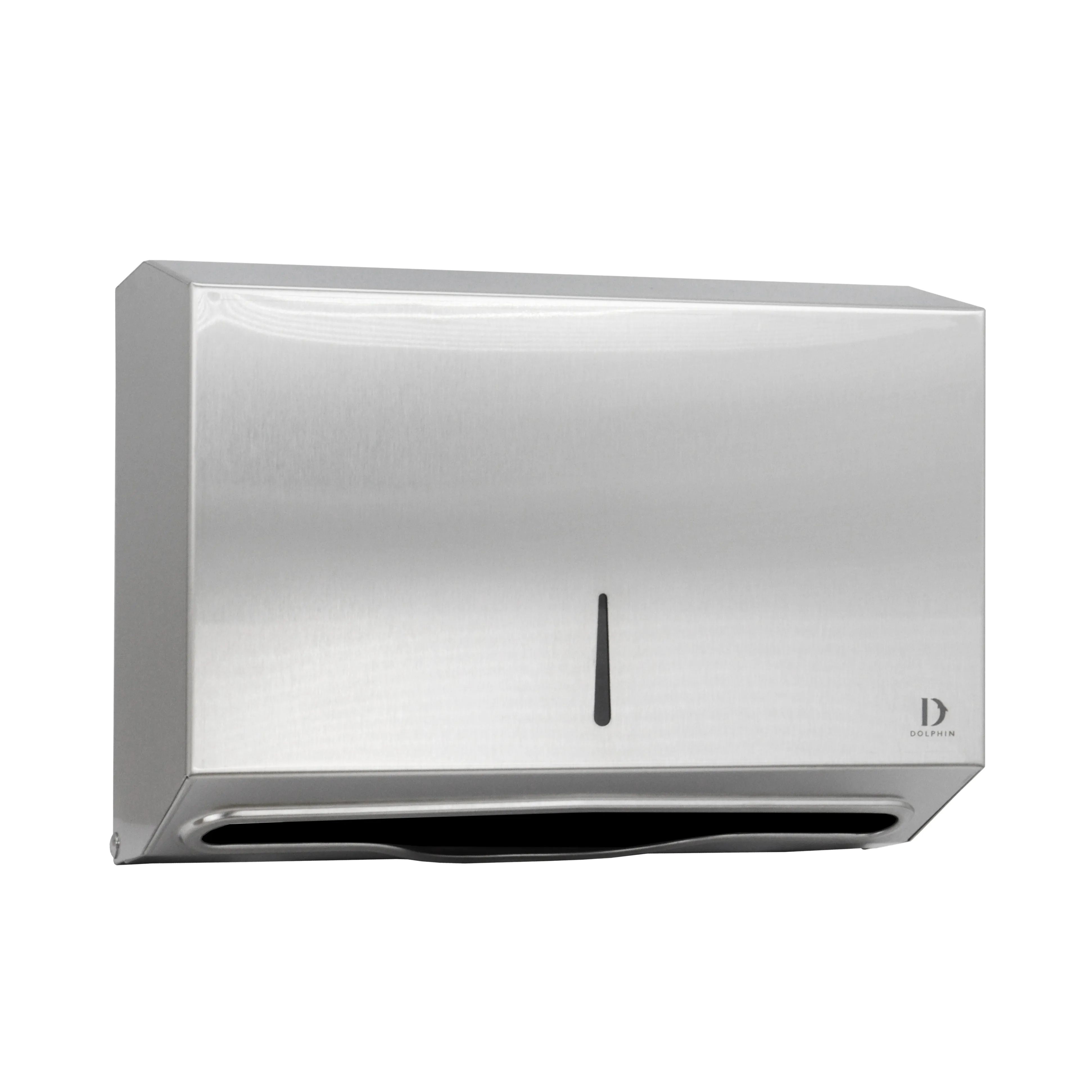 Dolphin Polished stainless steel Mini Hand Towel Dispenser (BC918B)