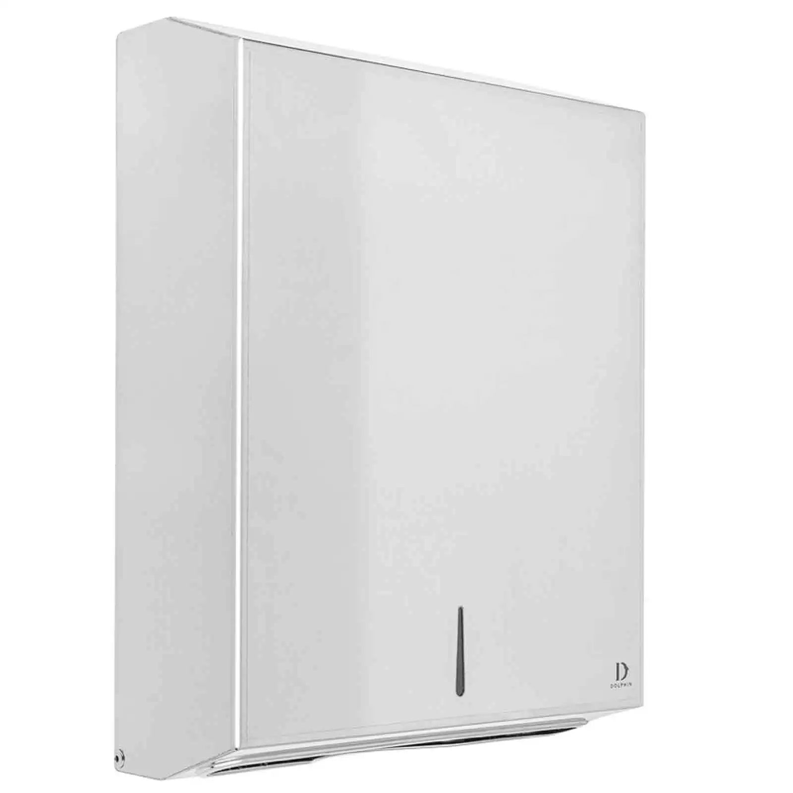 Dolphin Polished Stainless Steel Hand Towel Dispenser (BC928)