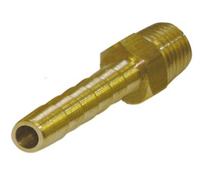 Brass 1/8 inch M x 6mm Hosetail