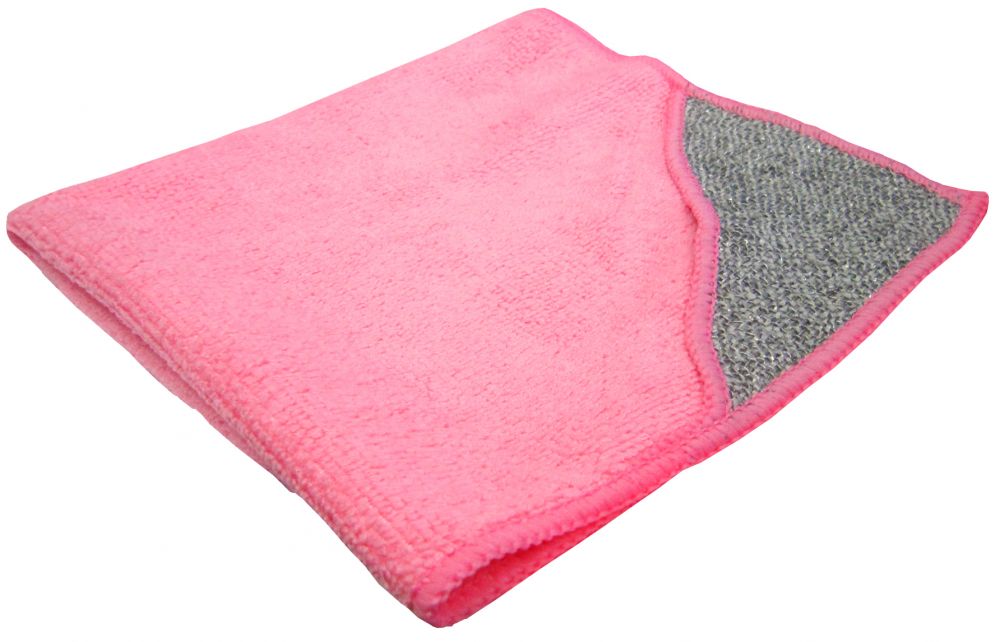 DISCONTINUED - Q-Scrub Microfibre Cloths 40x40cm (pk 10) RED