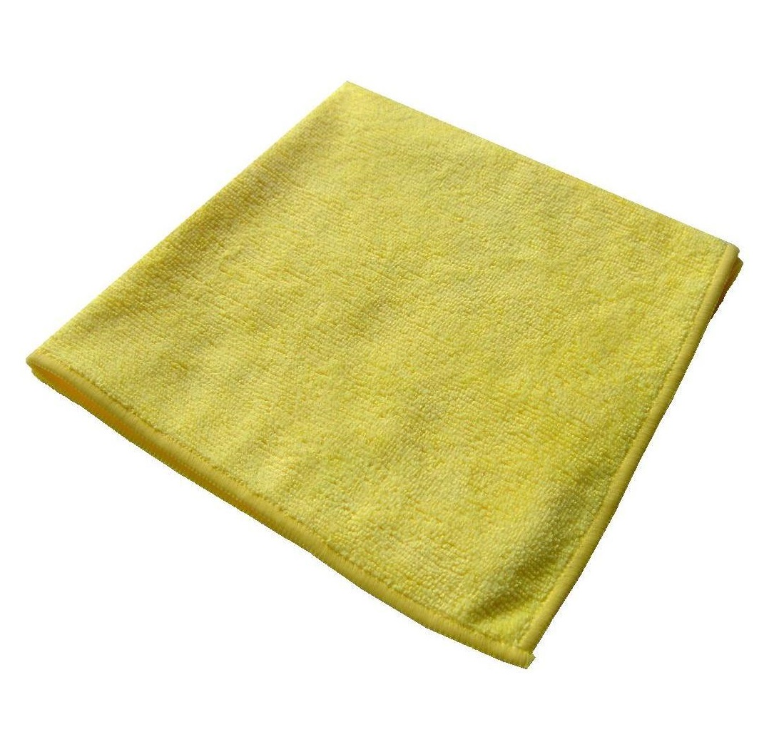 Microfibre YELLOW Cloths 40x40cm SINGLE