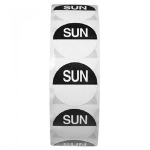 Day-Dot-19mm---Sunday--Roll-Of-1000-Labels-