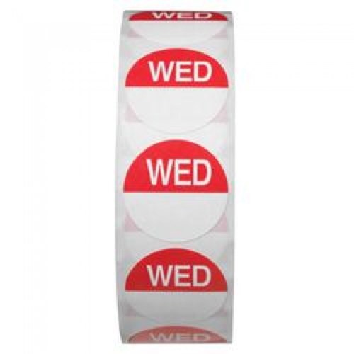 Day-Dot-19mm---Wednesday--Roll-Of-1000-Labels-