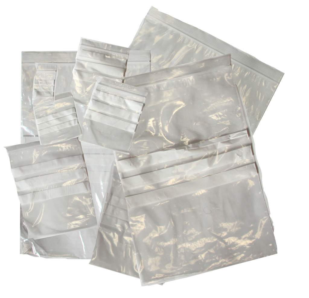 Mini Grip Bags, write-on strip 3.5-inch x 4.5-inch (1000)