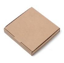 Pizza Box 12-inch Brown with Logo (100)
