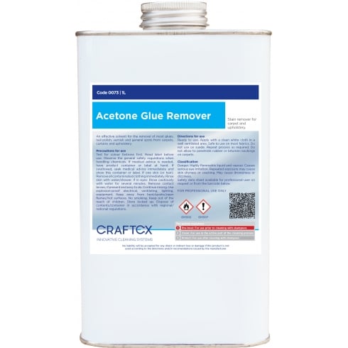 Craftex Acetone Glue Remover (1 litre can)