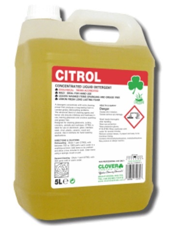 CITROL Lemon Wash Up Liquid 5litre