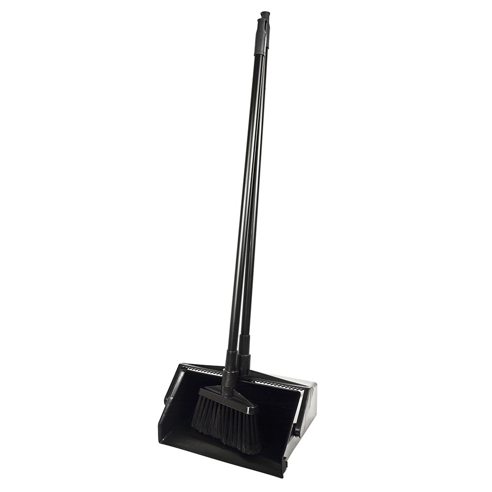 Standard Lobby Dustpan and Brush Set (Black)