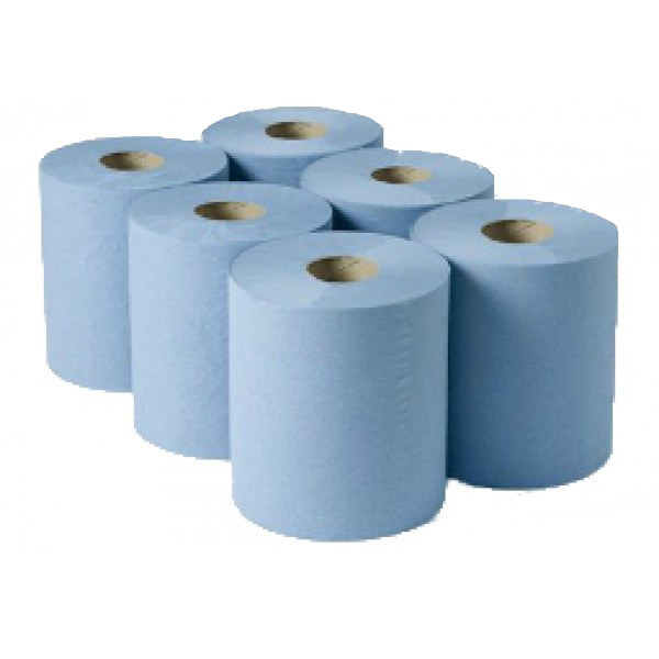Enigma 1ply Blue Roll Towel 180m x 200mm (6 rolls)