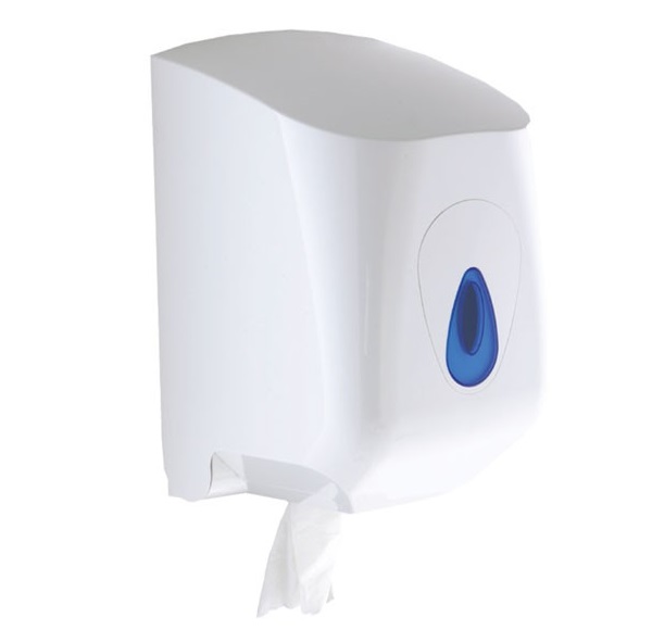 Modular LARGE Centrepull Dispenser - White Plastic