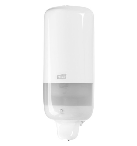 Tork S1 Liquid/Spray Soap Dispenser - White Plastic