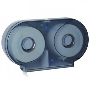 Midi Twin Toilet Roll Dispenser - White