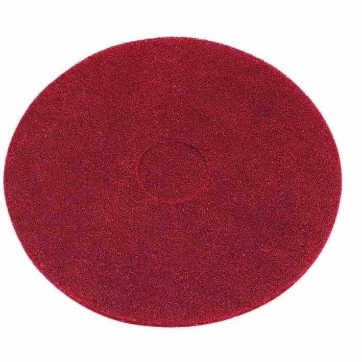 17-inch Contract Red Floor Pads (Box of 5)