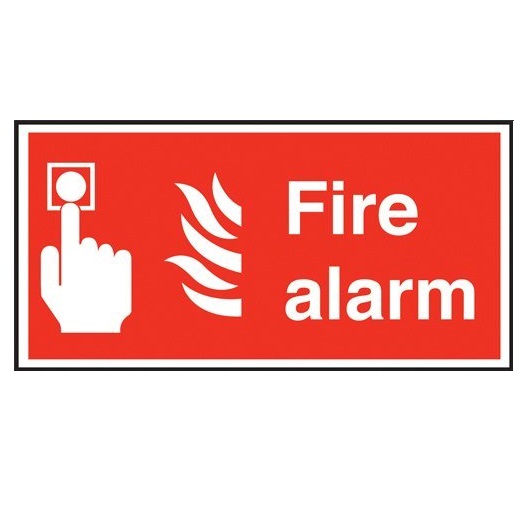 Safety Sign - Fire Alarm (100x200mm - Plastic)