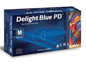 Vinyl Gloves BLUE (Large) - Pack of 100