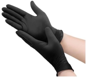 Black Nitrile Gloves X-SMALL 100/pack