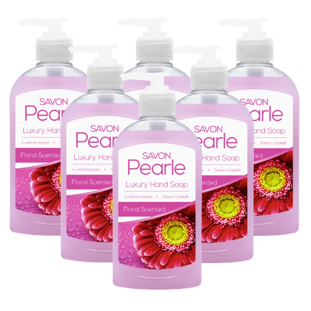 Savon Pearle hand soap - 6x300ml pump bottle