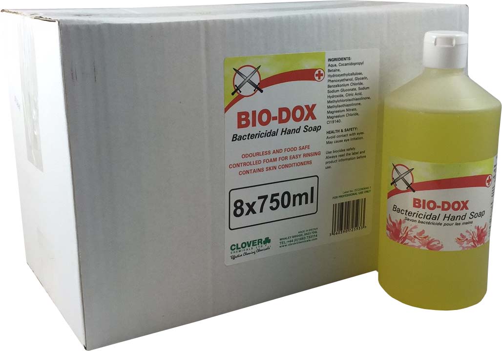 Bio-Dox-Bactericidal-Hand-Soap---8x750ml-Cartridges--case-