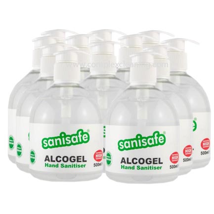 DISCONTINUED - Sanisafe Alcogel Hand Sanitiser 12x500ml