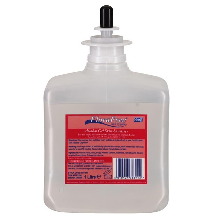 Deb Florafree - Alcohol Foam Skin Sanitiser 6x1litre