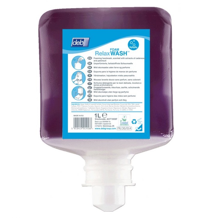 Deb Relax Foam Hand Wash 6x1L RLX1L