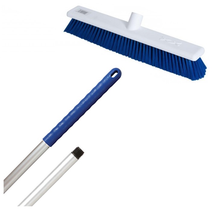 18--Blue-STIFF-Abbey-Hygiene-Broom---COMPLETE-with-137cm-handle