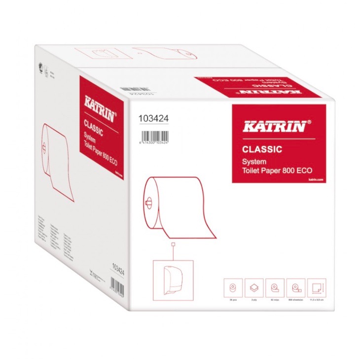 Katrin ECO Classic System Toilet 800 (103424) - 36 rolls