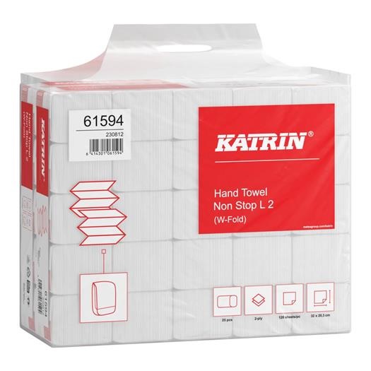 Katrin Classic One Stop interleaved 2ply L2 hand towel (was KAT345355)