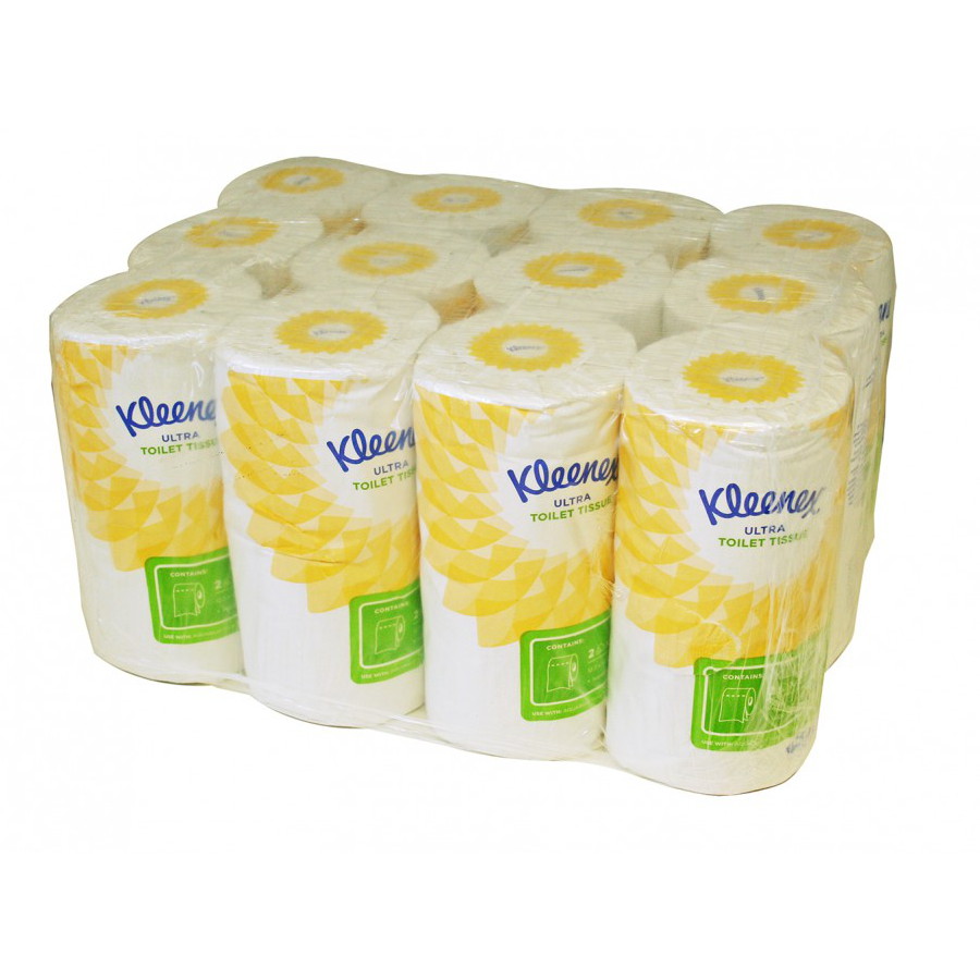 Kleenex Ultra Toilet Roll 2-ply - 2x12 per case