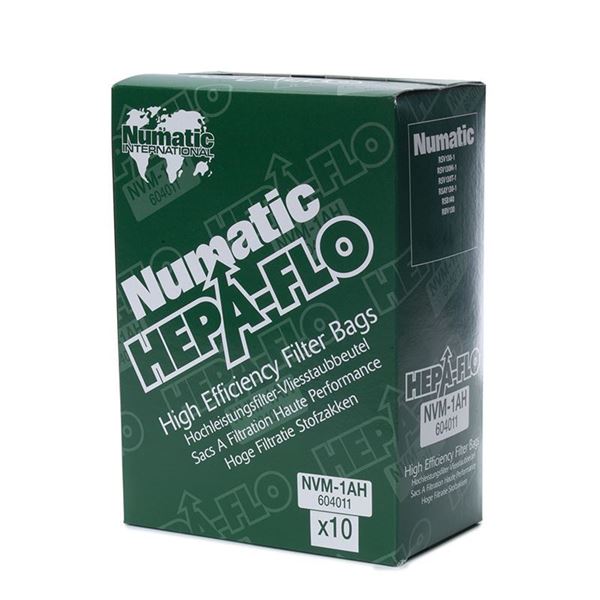 NVM1AH Numatic Vacuum Bags Hepa-flo (Box of 10) for RSB