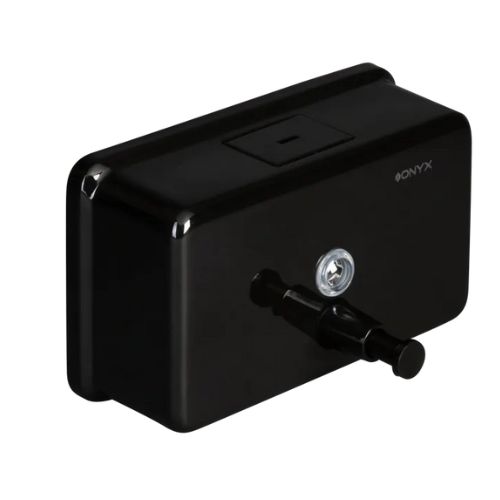 Onyx-Black-Metal-1200ml-Horizontal-Soap-Dispenser-PL22ONX