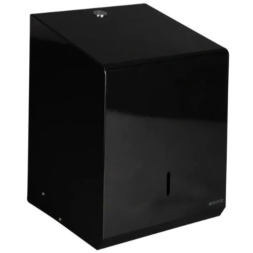 Onyx-Black-Metal-Centrefeed-Dispenser-PL60ONX
