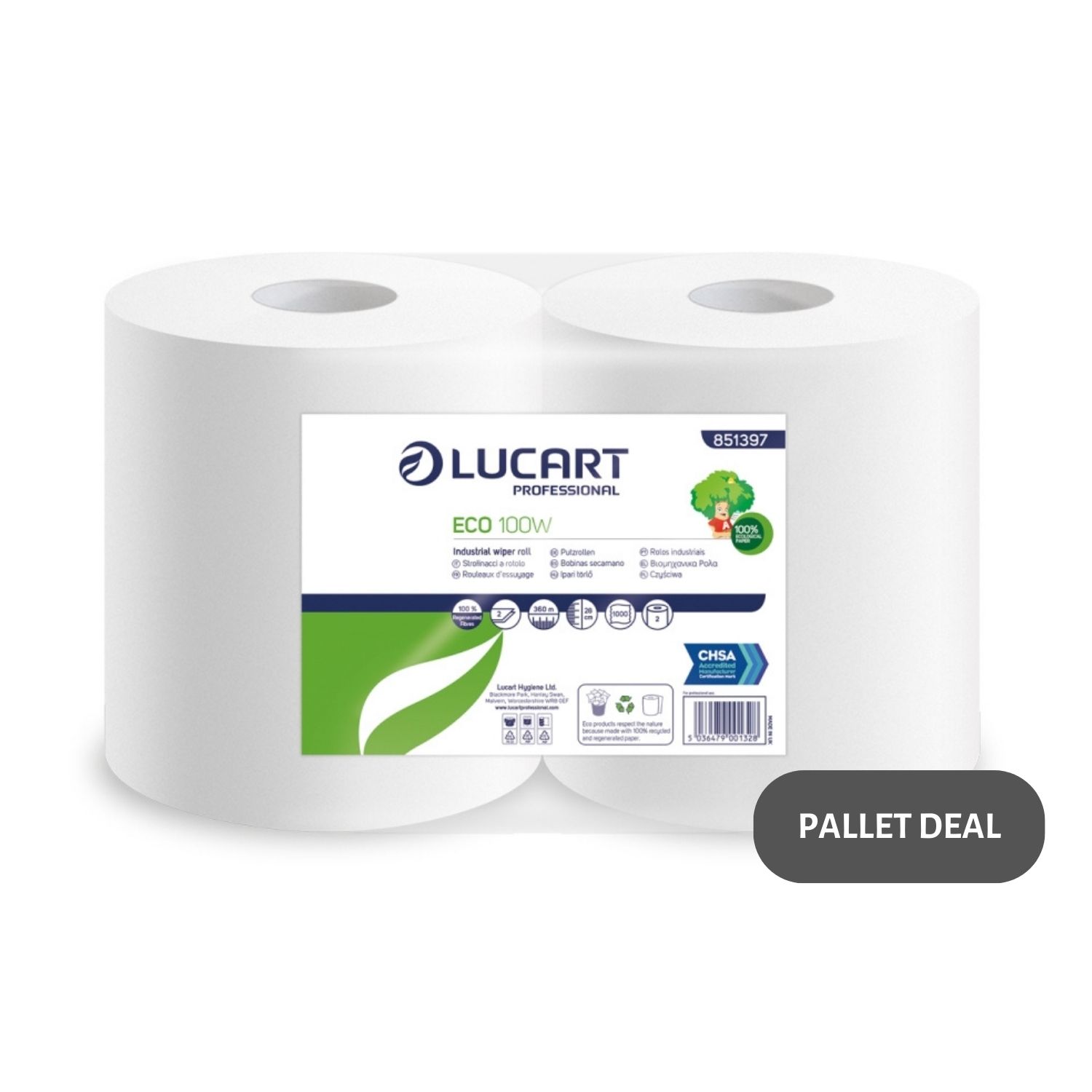 Pallet-Lucart-White-Recycled-Floorstand-Roll-2ply-360m-x-280mm-2-case--56-cases--851397