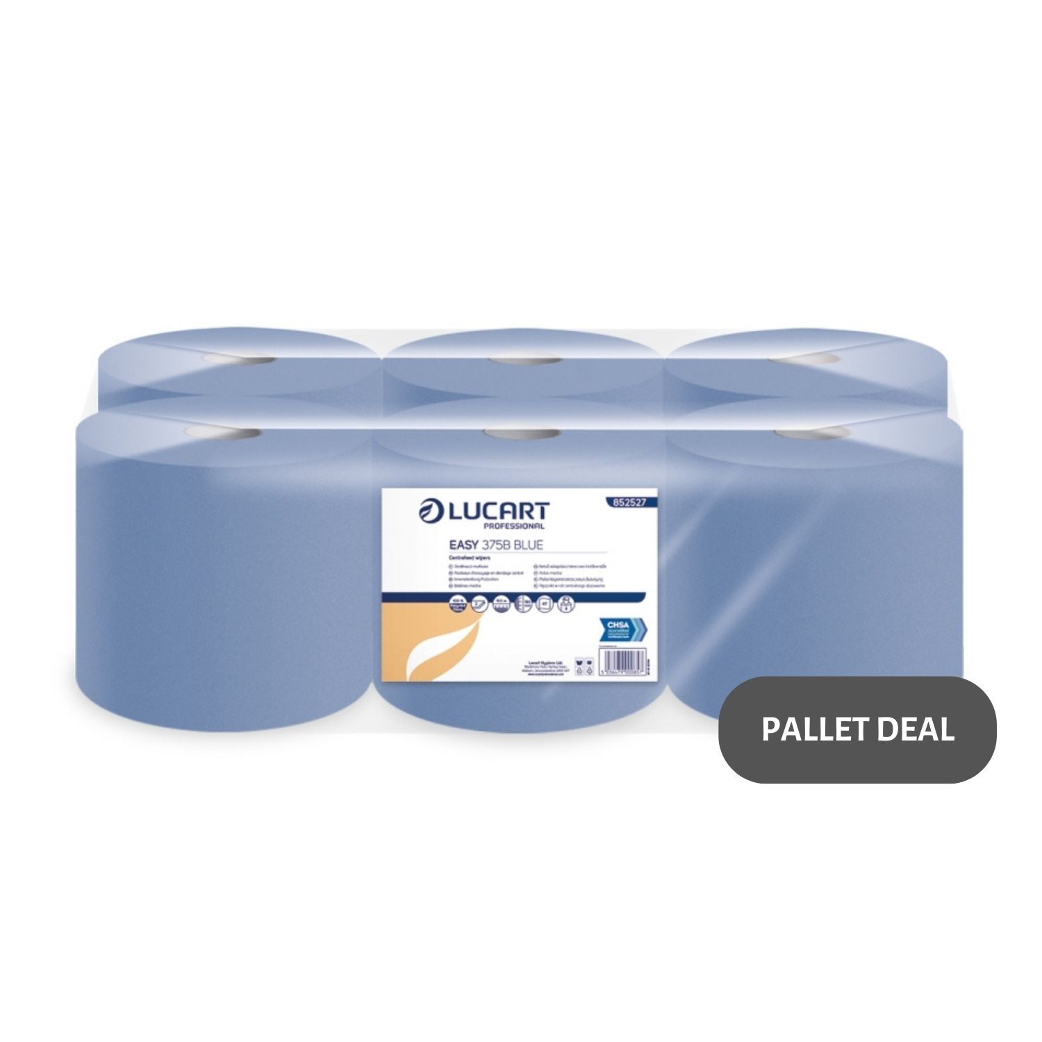 Pallet-Lucart-Blue-Flat-C-feed-Rolls-2ply-150m-x-19cm-6-case--77-cases--852527