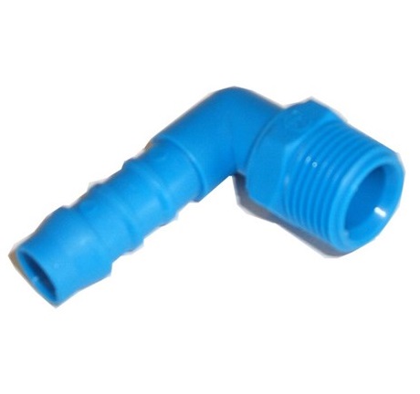 Plastic Elbow for Shurflo Pump 1/4-inch - 3/8-inch (per pack of 2)