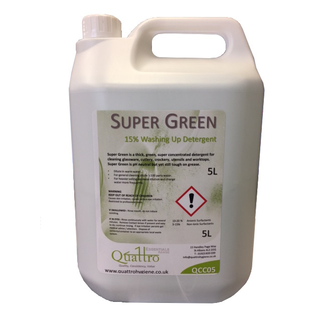 Quattro-Super-Green-Washing-Up-Liquid-5litre