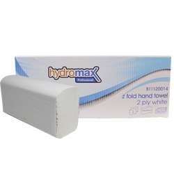 Hydromax Z-fold 2ply Hand Towels 21cm (w) x 23cm (L) 3000