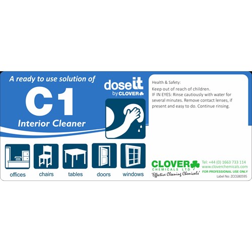 DoseIT C1 Interior Cleaner RTU Label