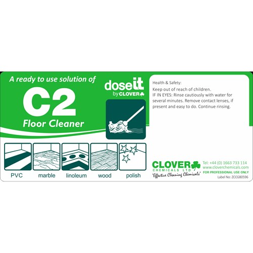 DoseIT C2 Floor Cleaner RTU Label