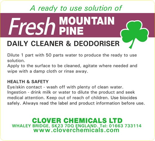 Fresh Mountain Pine Trigger Spray Label (RTU)