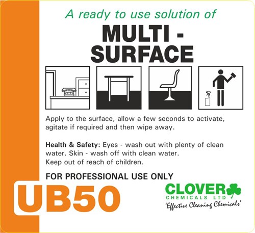 Ultradose UB50 Trigger Spray Label (RTU)