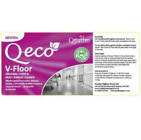 Q-eco V-Floor Trigger Spray Label (RTU)