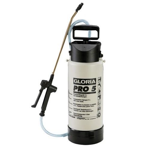 Gloria Pro-5 5litre sprayer - plastic with Viton seals