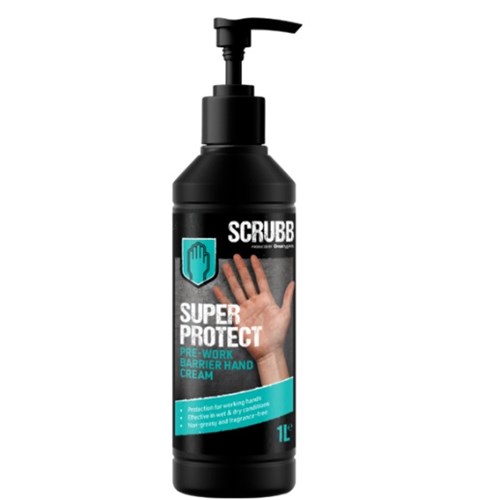Scrubb Super Protect Barrier Cream 1litre (with pelican pump)