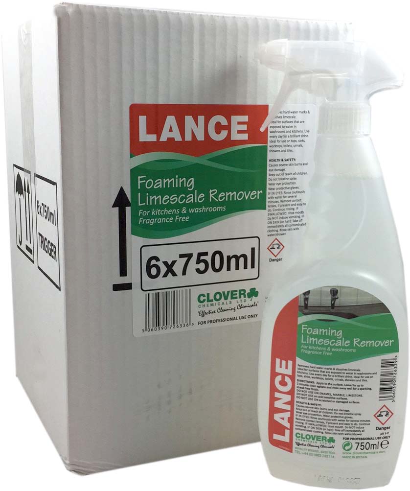 Lance Foaming Limescale Remover Spray 6x750ml